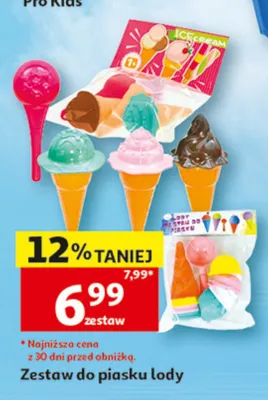 Zestaw do piasku lody promocja w Auchan