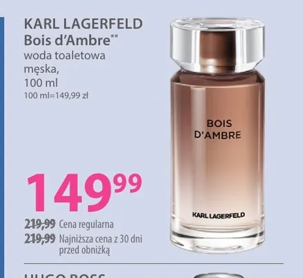 Woda toaletowa męska Bois d'Ambre Karl Lagerfeld promocja w Hebe