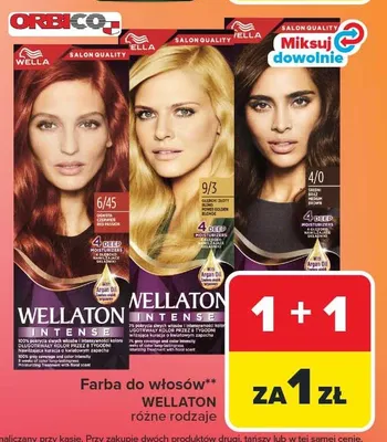 Farba do włosów Wellaton Intense 9/3 promocja w Carrefour