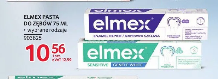Pasta do zębów Elmex Enamel Repair promocja w Selgros