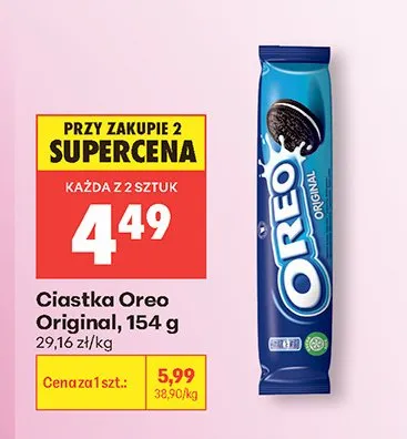 Ciastka Oreo Original promocja w Biedronka