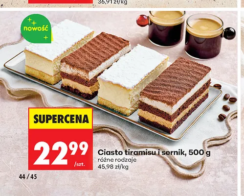 Ciasto tiramisu promocja w Biedronka