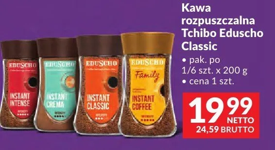 Kawa rozpuszczalna Tchibo Eduscho Classic promocja w Makro