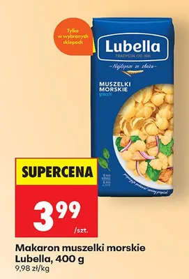 Makaron muszelki morskie promocja w Biedronka