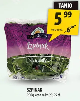 Szpinak promocja w Arhelan