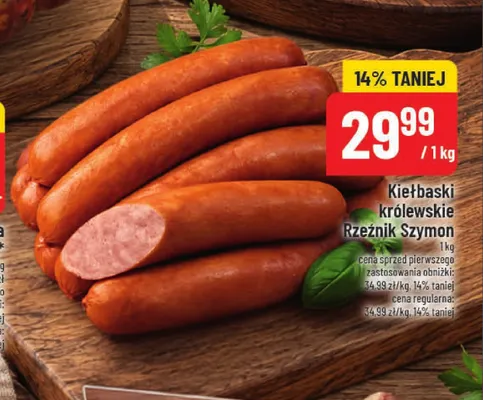 Kiełbaski królewskie Rzeźnik Szymon promocja w POLOmarket