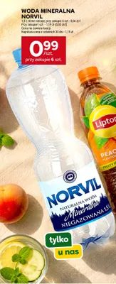 Woda mineralna niegazowana Norvil promocja w Stokrotka