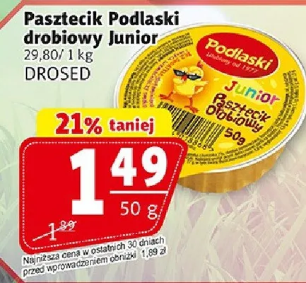 Pasztet Podlaski drobiowy Junior promocja w Prim Market
