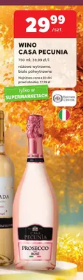 Wino białe Casa Pecunia półwytrawne promocja w Stokrotka
