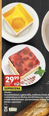 Ciasto krówka Bizon promocja w Delikatesy Centrum