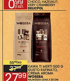 Kawa ziarnista Ti Merti Crema Aroma Woseba promocja w Wafelek