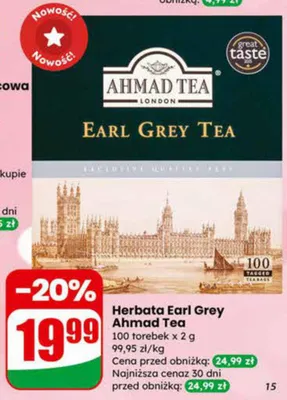 Herbata Earl Grey promocja w Dino