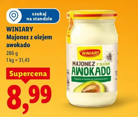 Majonez z olejem awokado promocja w Lidl