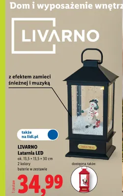 Latarnia LED Livarno 13,5x13,5x30 cm promocja w Lidl