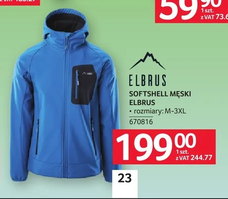 Softshell męski Elbrus promocja w Selgros