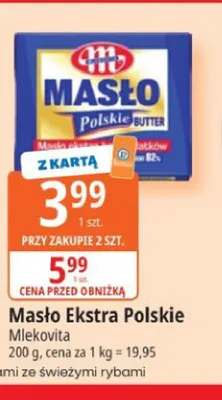 Masło Ekstra Polskie Mlekovita promocja w Leclerc