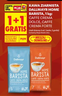 Kawa ziarnista Dallmayr Home Barista Caffe Crema Dolce promocja w Biedronka