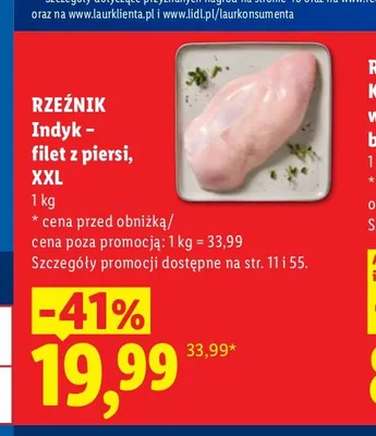 Filet z piersi indyka XXL Rzeźnik promocja w Lidl
