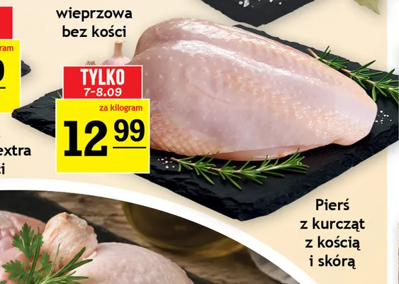 Pierś z kurcząt z kością i skórą promocja w Gram Market