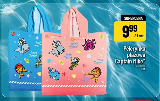 Pelerynka plażowa Captain Mike promocja w POLOmarket