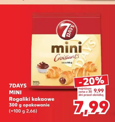 Rogaliki kakaowe 7Days Mini promocja w Kaufland