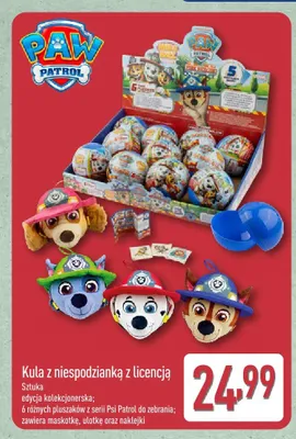 Kula z niespodzianką z licencją Paw Patrol promocja w Aldi