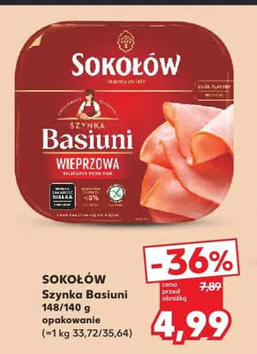 Szynka Basiuni Sokołów promocja w Kaufland