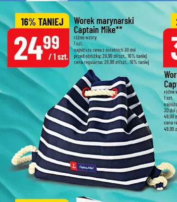 Worek marynarski Captain Mike promocja w POLOmarket