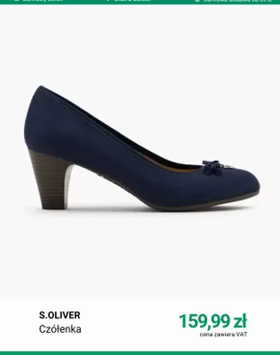Czółenka S.Oliver promocja w Deichmann