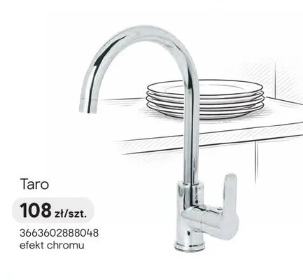 Bateria kuchenna Taro efekt chromu promocja w Castorama
