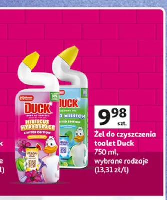 Żel do czyszczenia toalet Duck Mint Mission promocja w Auchan