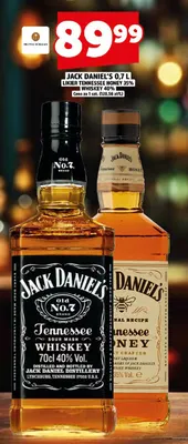 Whiskey Jack Daniel's 40% promocja w TOPAZ