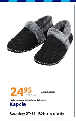 Kapcie damskie rozmiary 37-41 promocja w Action