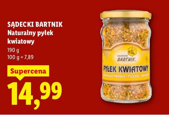 Pyłek kwiatowy naturalny promocja w Lidl