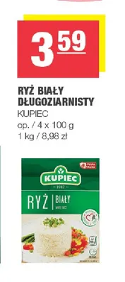 Ryż biały długoziarnisty Kupiec promocja w SPAR