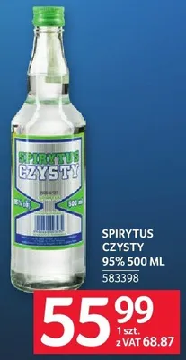Spirytus czysty 95% 500 ml promocja w Selgros
