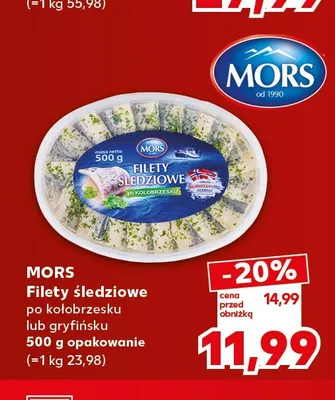 Filety śledziowe po kołobrzesku Mors promocja w Kaufland
