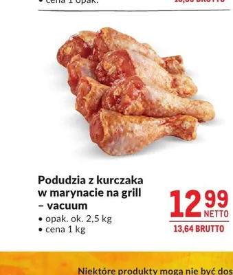Podudzia z kurczaka w marynacie na grill - vacuum promocja w Makro