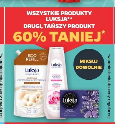 Mydła i żele pod prysznic Luksja promocja w Netto
