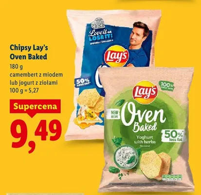 Chipsy Oven Baked jogurt z ziołami promocja w Lidl