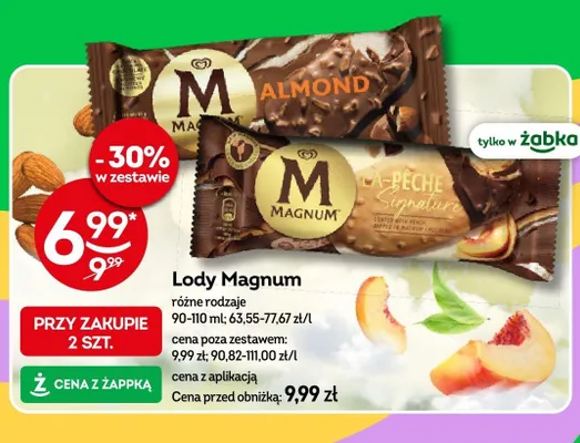 Lody Magnum Almond promocja w Żabka