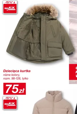 Dziecięca kurtka promocja w KiK