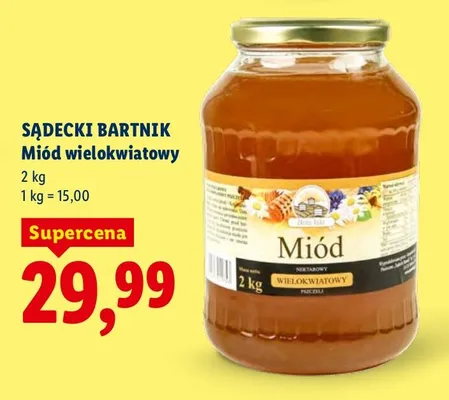Miód wielokwiatowy Carrefour bio promocja w Lidl