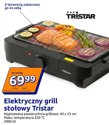 Elektryczny grill stołowy Tristar promocja w Action
