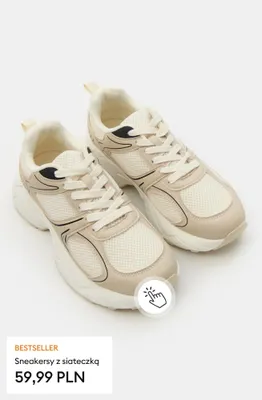 Sneakersy z siateczką promocja w Sinsay