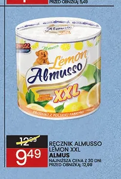 Ręcznik papierowy Lemon XXL Almusso promocja w Wafelek