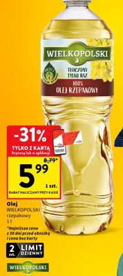 Olej rzepakowy promocja w Intermarche