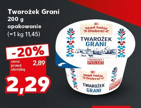 Twarożek Grani Stąd takie Dobre! promocja w Kaufland