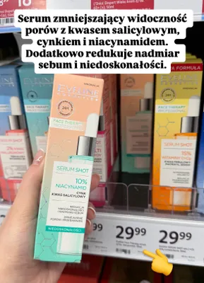 Serum do twarzy z kwasem salicylowym, cynkiem i niacynamidem promocja w Rossmann
