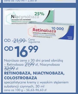 Krem z wysokim stężeniem substancji czynnych NIACYNOBAZA promocja w Super-Pharm